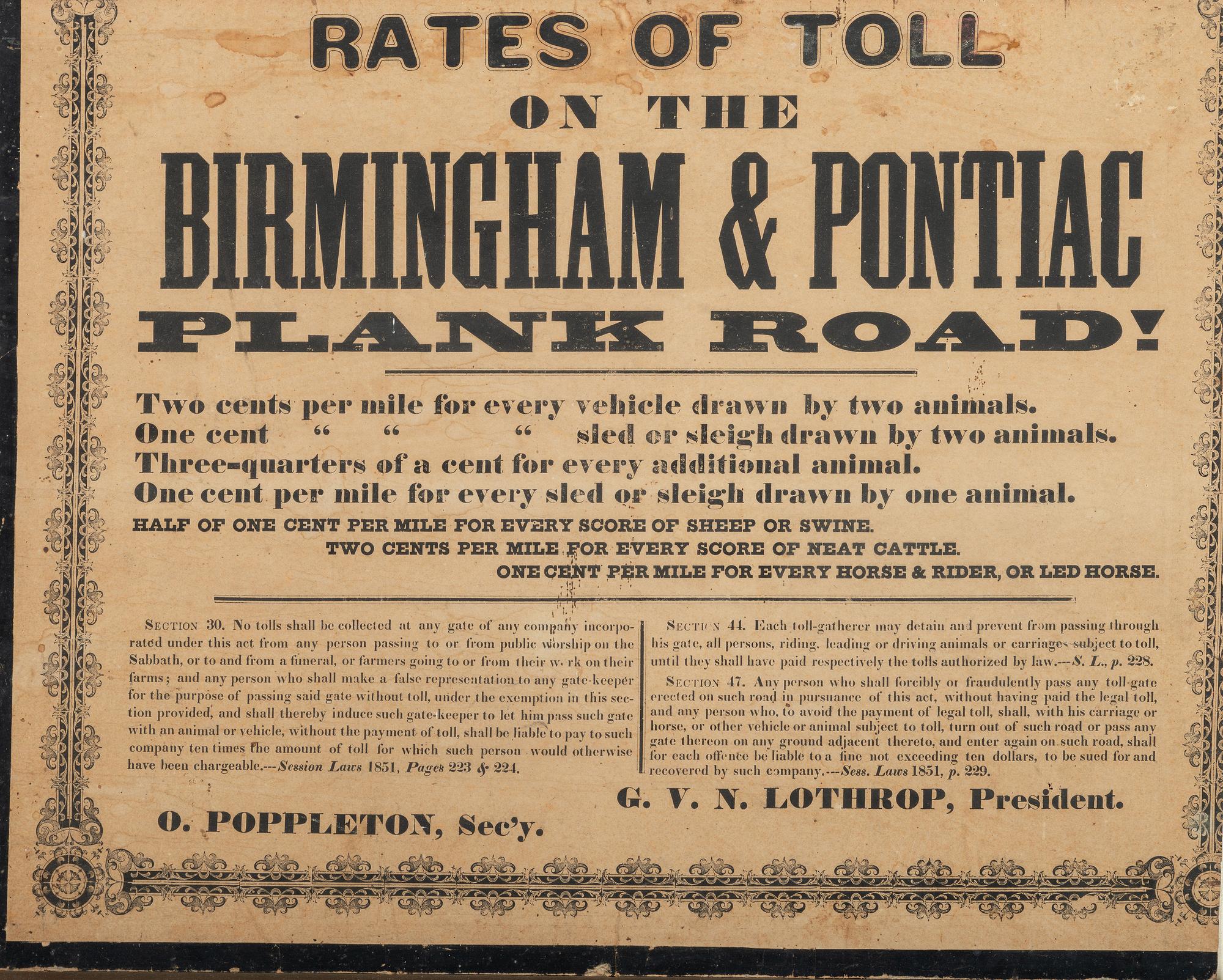 [TRANSPORTATION] -- [CIVIL WAR]. A group of 4 broadsides involving travel by toll road and railroad, highlighted by: A Colossal Gathering of Veterans. Great Day at Silver Lake Chautauqua Assembly.