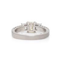 COLORED DIAMOND AND DIAMOND RING