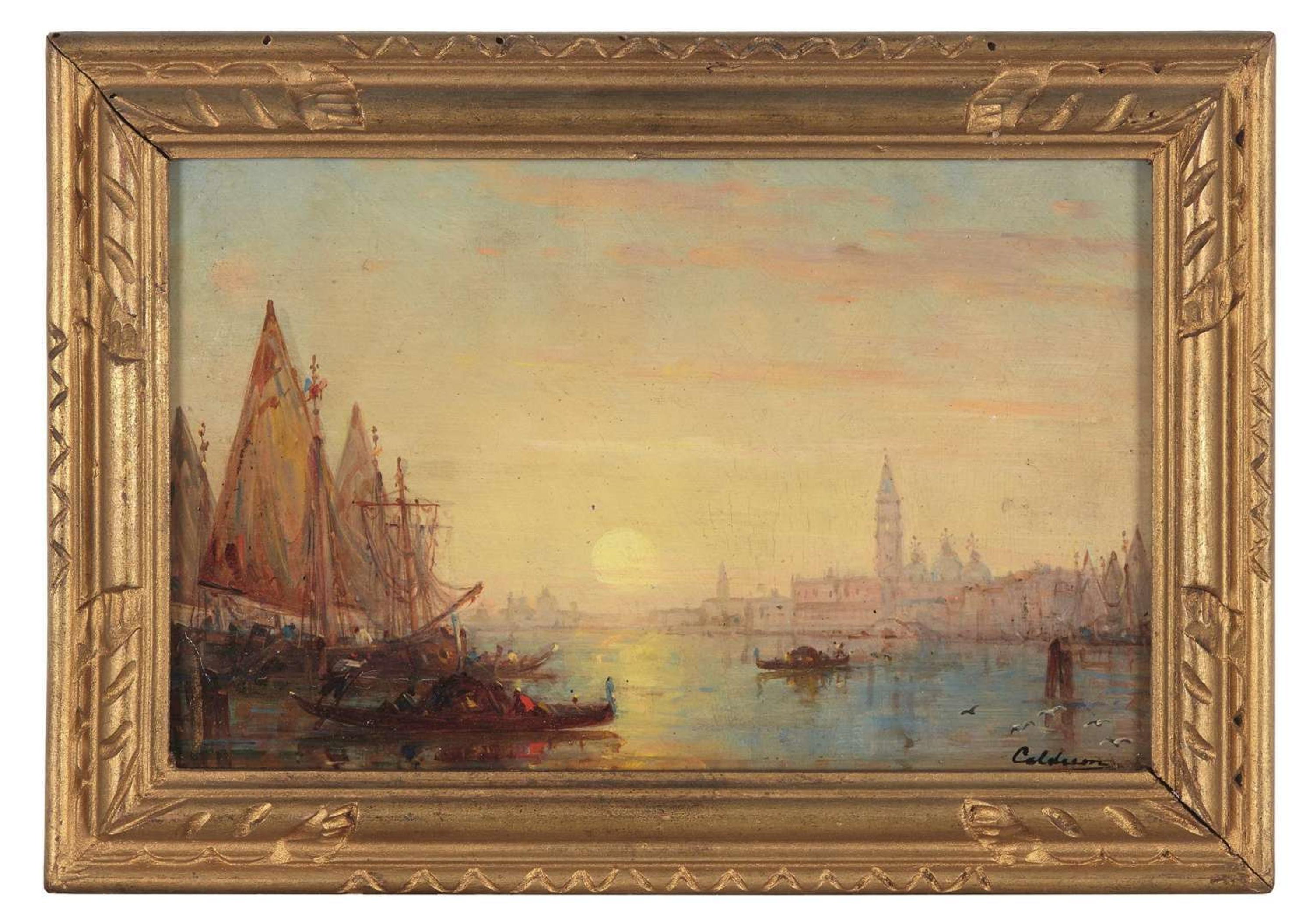 CHARLES CLÉMENT CALDERON (FRENCH 1870–1906) LE BASSIN DE SAINT-MARC AU COUCHANT; ALONG WITH THREE OTHER VENETIAN SCENES