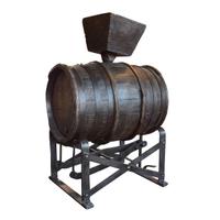 An Iron and Wood Wine Caddy 22.5" W x 17.5" D x 35" H — France, 19th Century