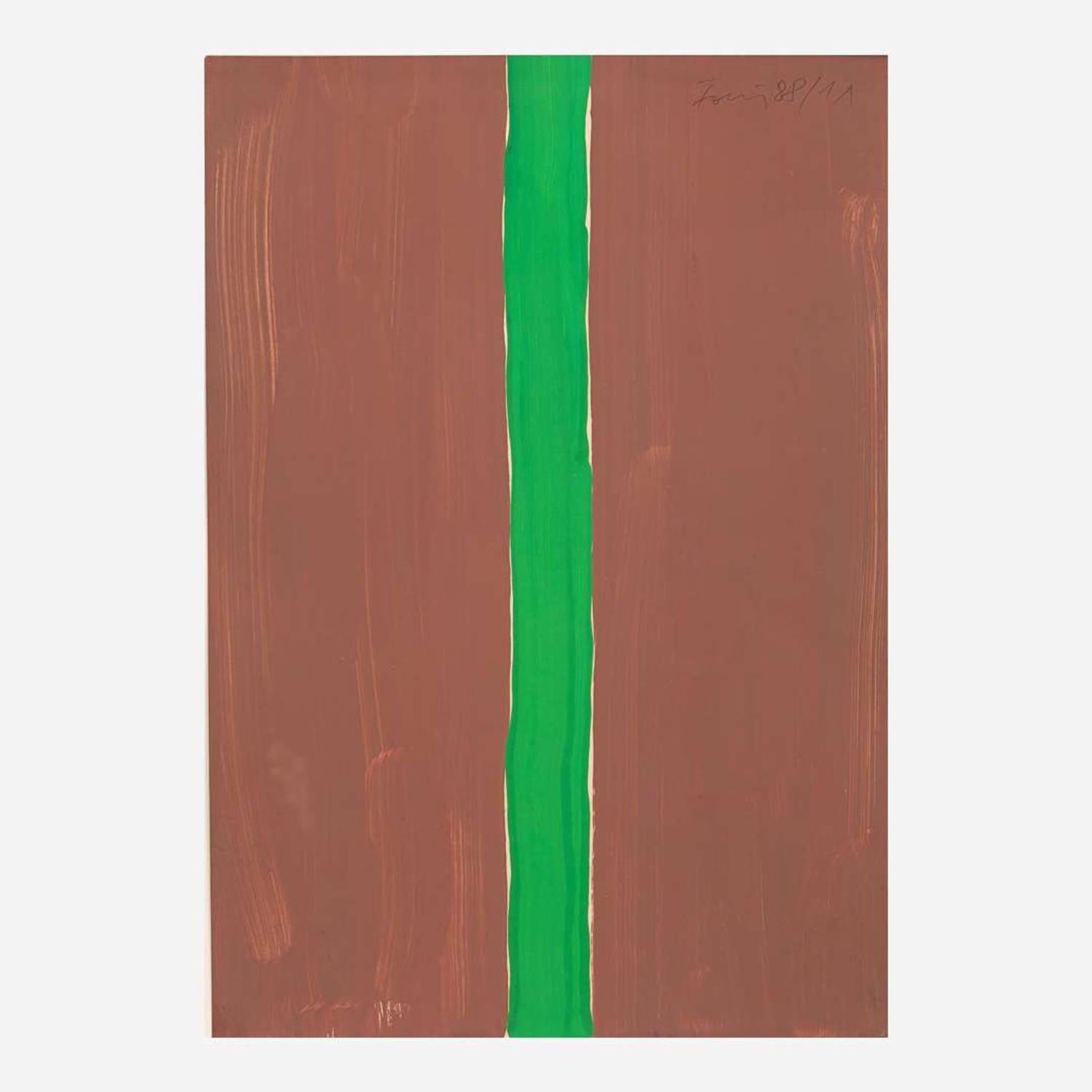 Günther Förg (German, 1952-2013) Untitled (Brown-Green)