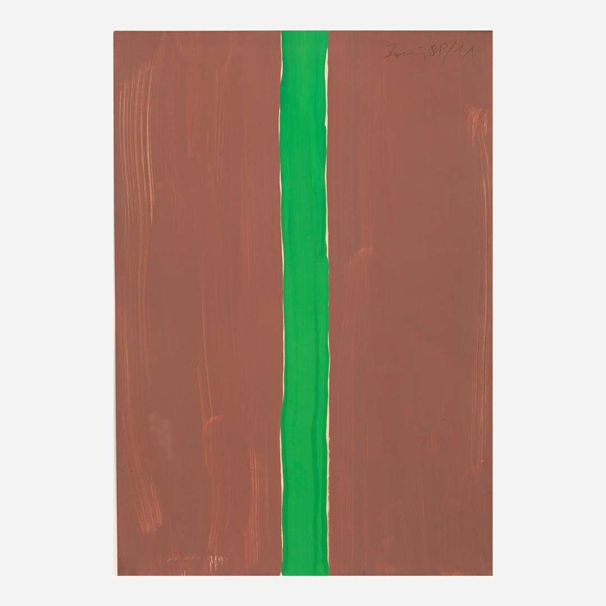 Günther Förg (German, 1952-2013) Untitled (Brown-Green)