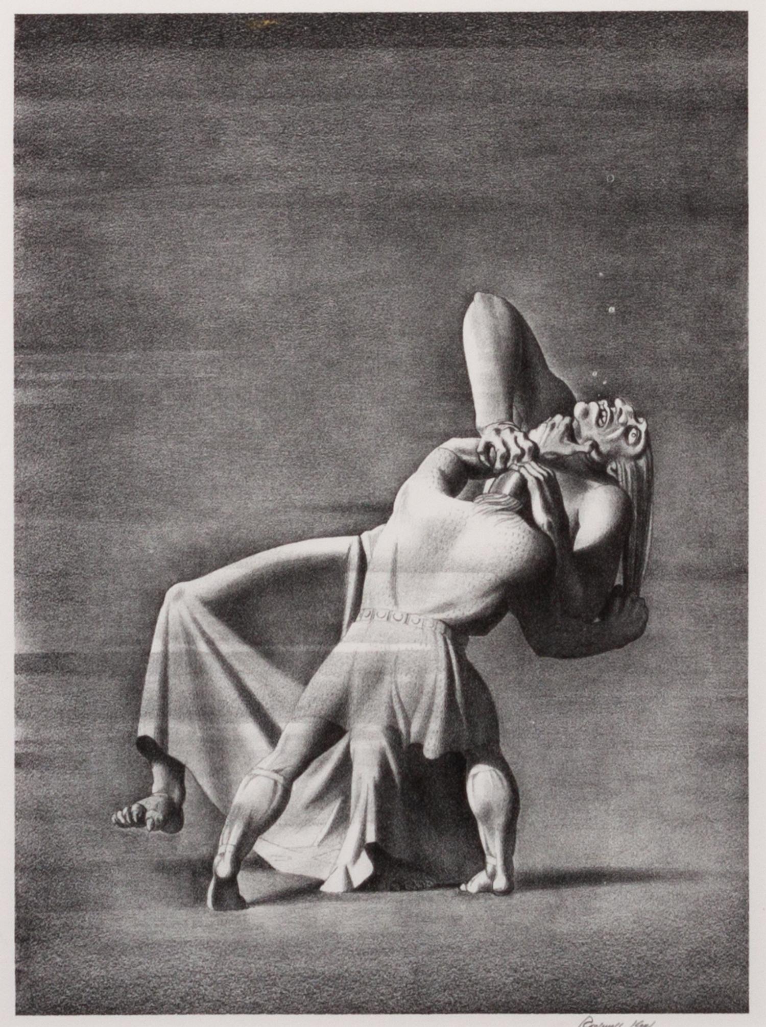 Rockwell Kent, (American, 1882-1971), Beowulf and Grendel's Mother, 1931