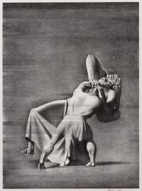 Rockwell Kent, (American, 1882-1971), Beowulf and Grendel's Mother, 1931