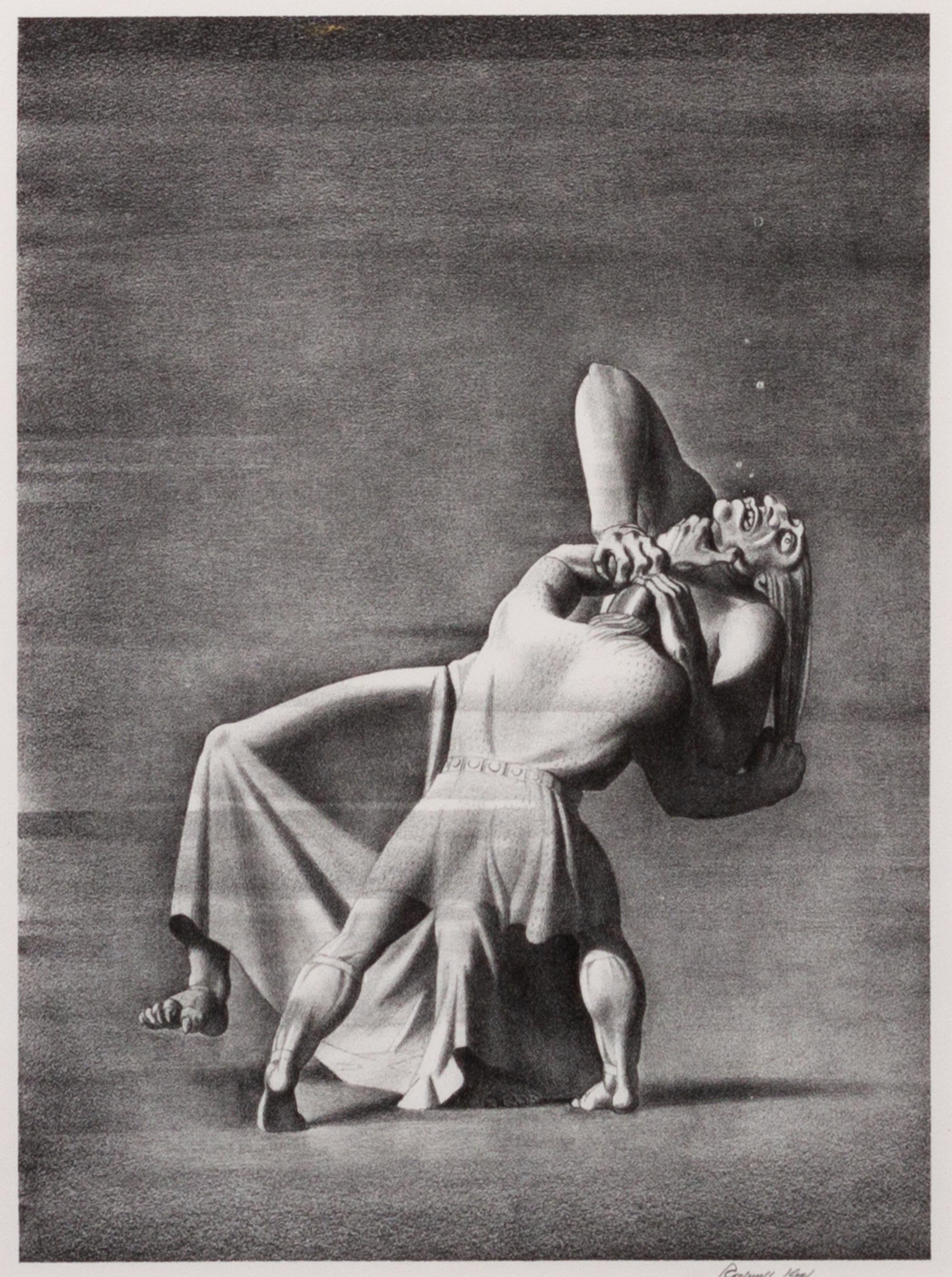 Rockwell Kent, (American, 1882-1971), Beowulf and Grendel's Mother, 1931