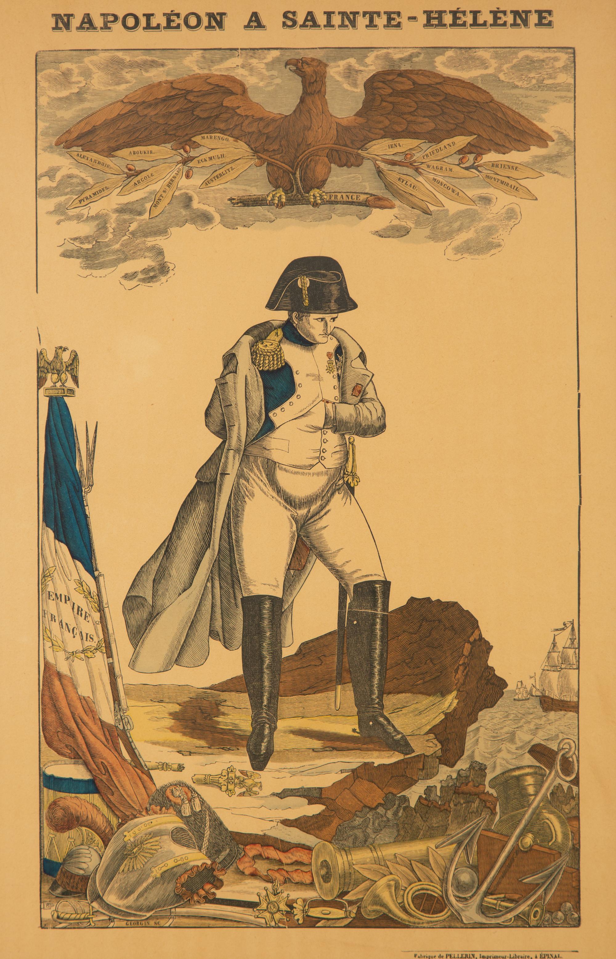 A Set of Five Napoleonic Colored Engravings After François Georgin