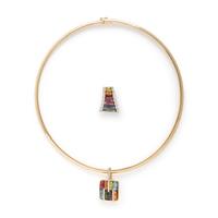 Bellarri, Two Multigem Pendants with Omega Chain