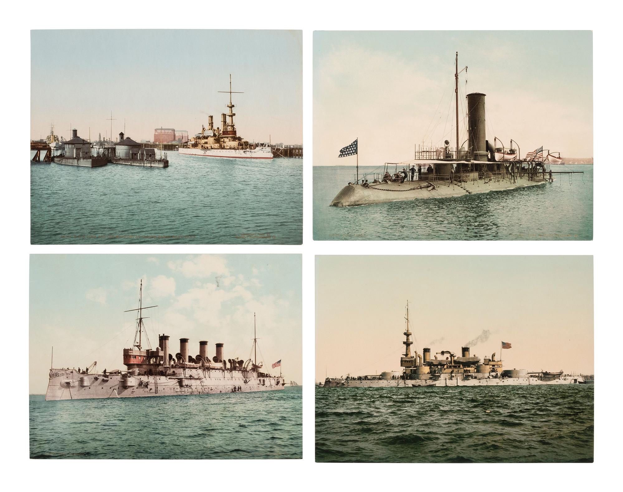[JACKSON, William Henry, photographer]. Photochrom prints incl. US and Cuban scenes. 1900-1904.