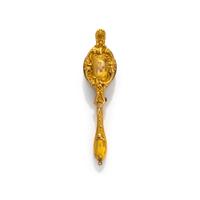 YELLOW GOLD AND DIAMOND LORGNETTE