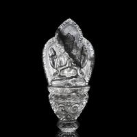 A Nepalese Rock Crystal Manjushri 尼泊爾水晶雕四臂文殊說法像