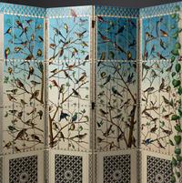 Uccelli Folding Screen, designed c. 1953 Italy