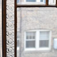 A Pair of Leaded Glass Doors 60" W x 1.75" D x 84" H — United States, Early 20th Century