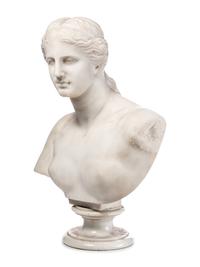 A Continental Marble Bust of Aphrodite