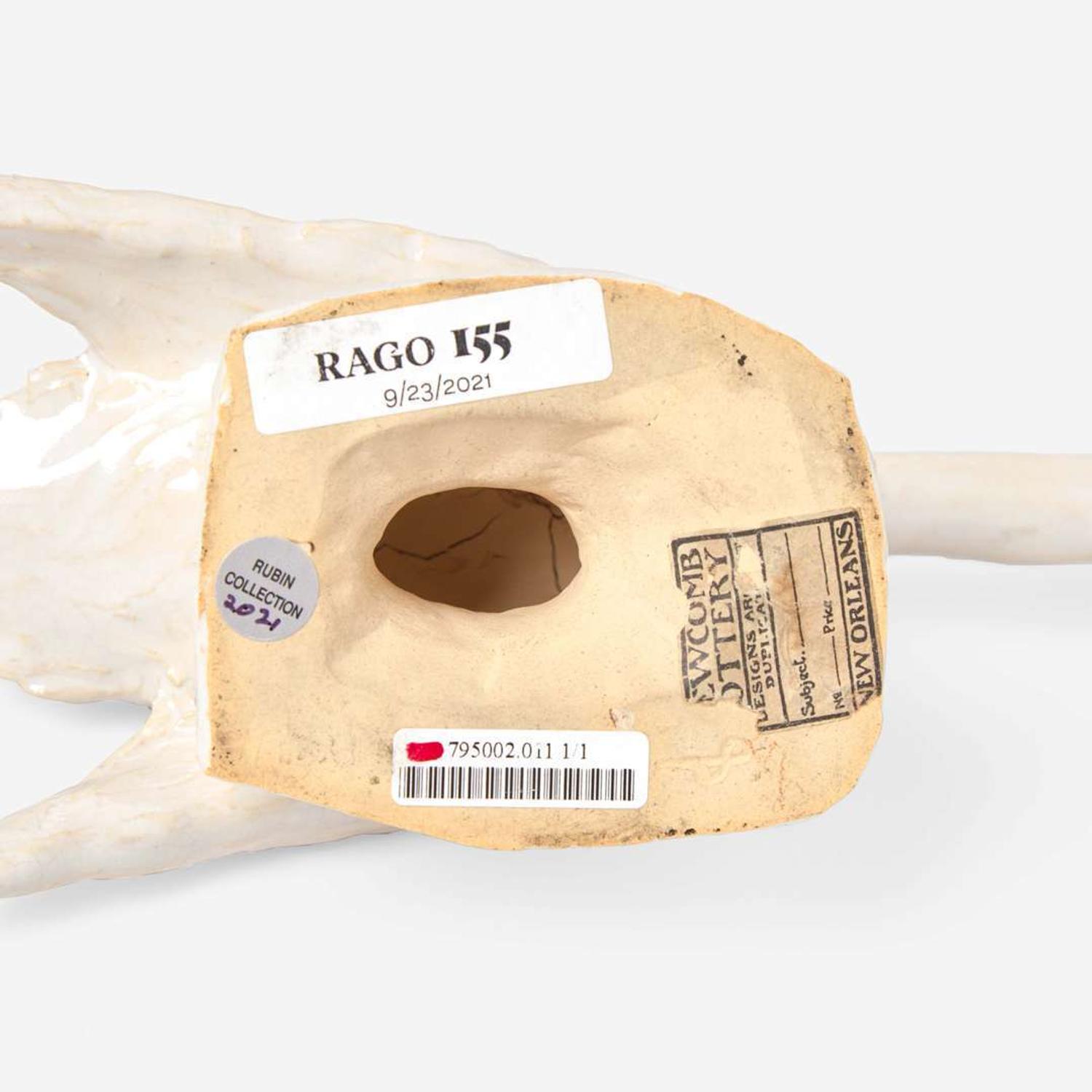 Sadie Irvine (American, 1887-1970) Figure of a Swan for Newcomb College Pottery, New Orleans, Louisiana, USA, circa 1920