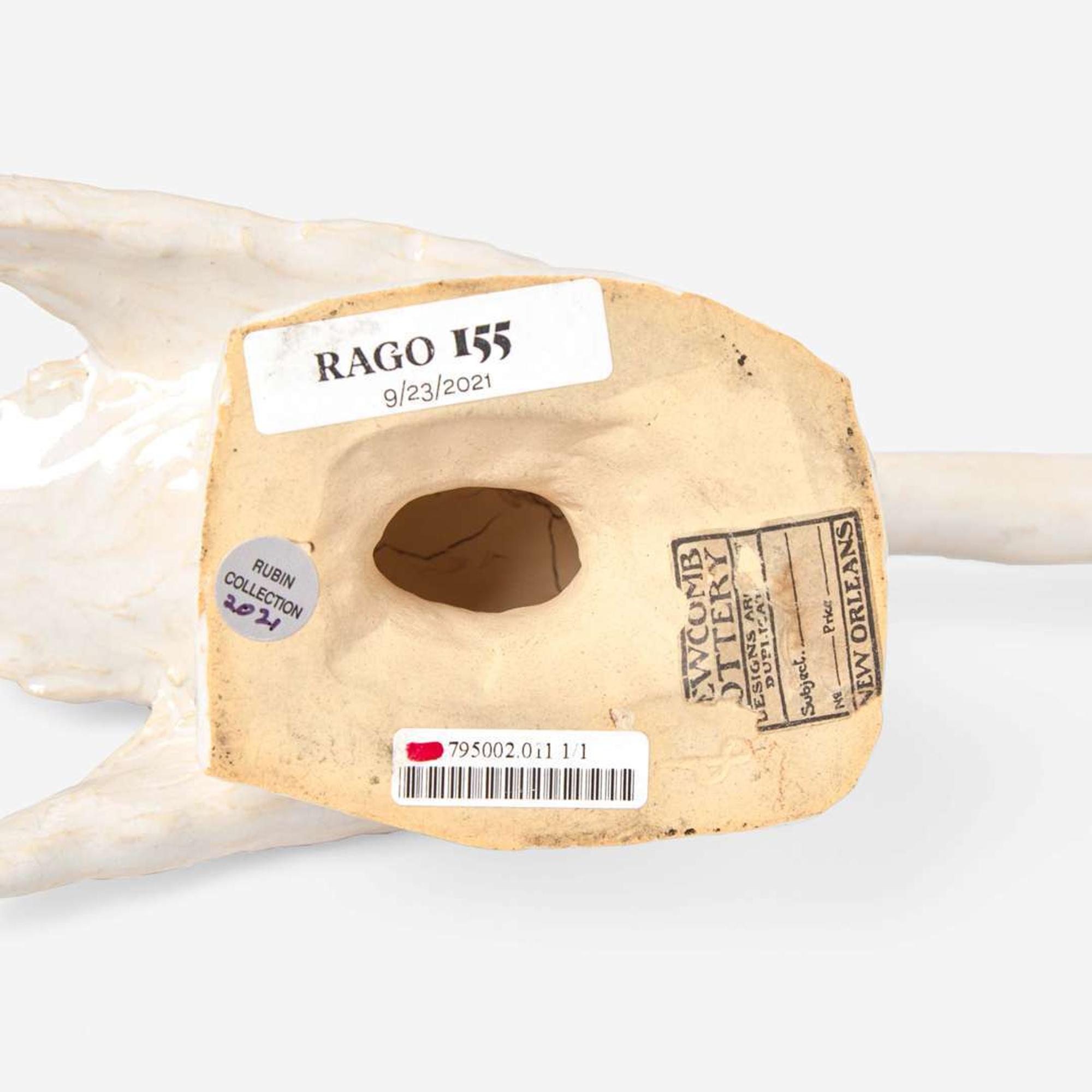 Sadie Irvine (American, 1887-1970) Figure of a Swan for Newcomb College Pottery, New Orleans, Louisiana, USA, circa 1920