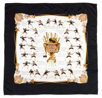 An Hermes Silk Scarf, 35 x 35 inches.