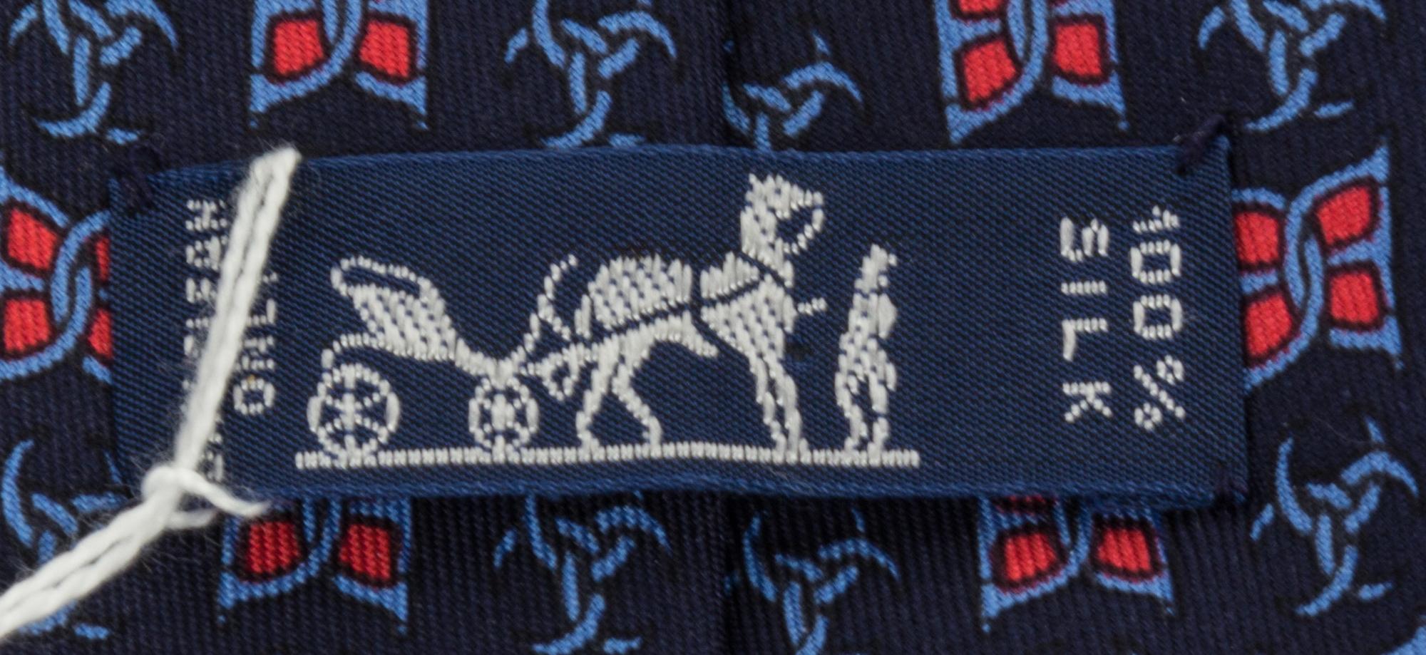 A Group of Three Hermes Silk Ties,