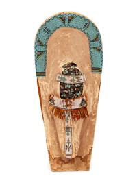 Ute Beaded Hide Doll Cradle