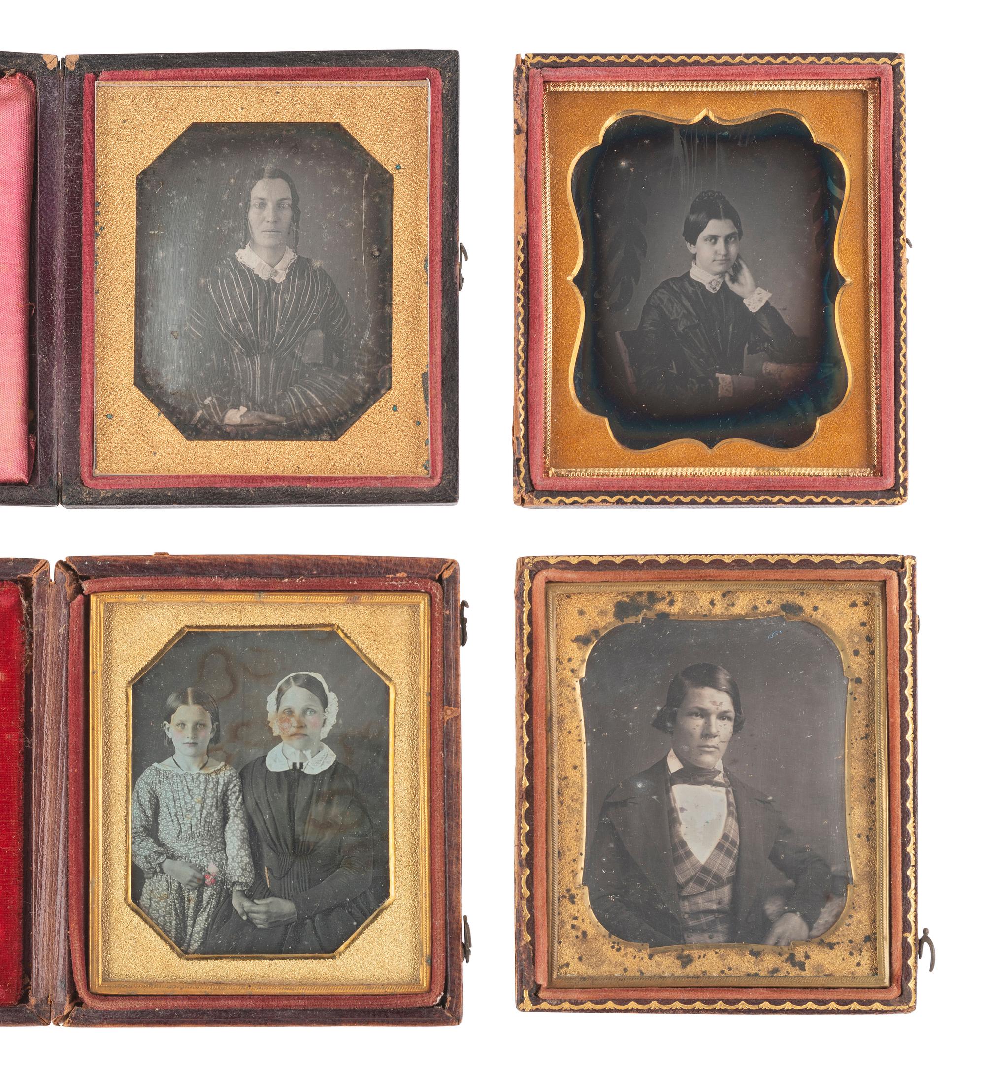 [EARLY PHOTOGRAPHY]. 37 assorted cased images.