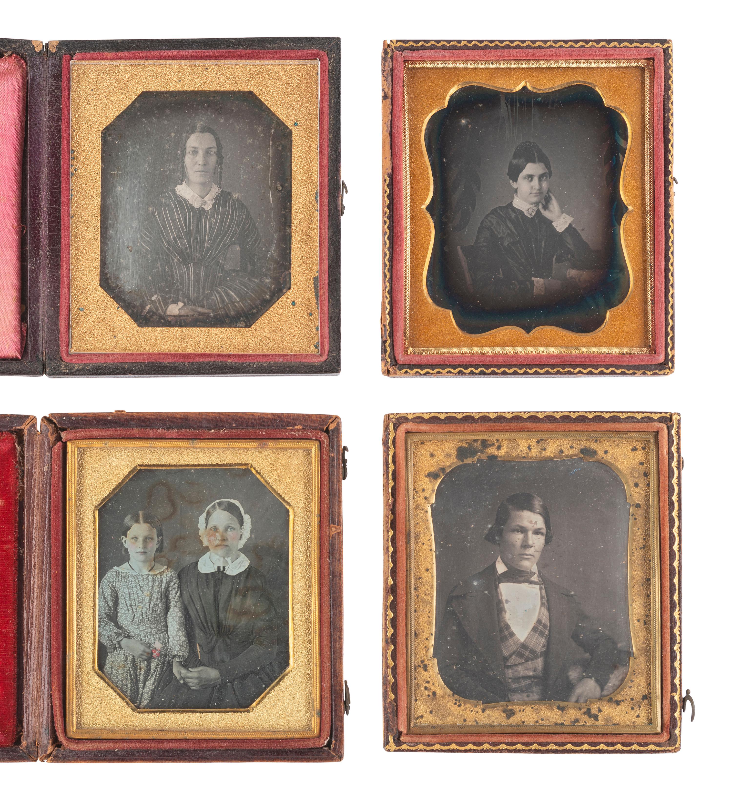 [EARLY PHOTOGRAPHY]. 37 assorted cased images.