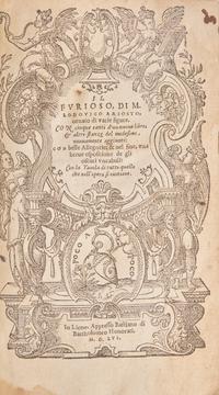 [Early Printing] Ariosto, Ludovico. ll ( Orlando ) Furioso...