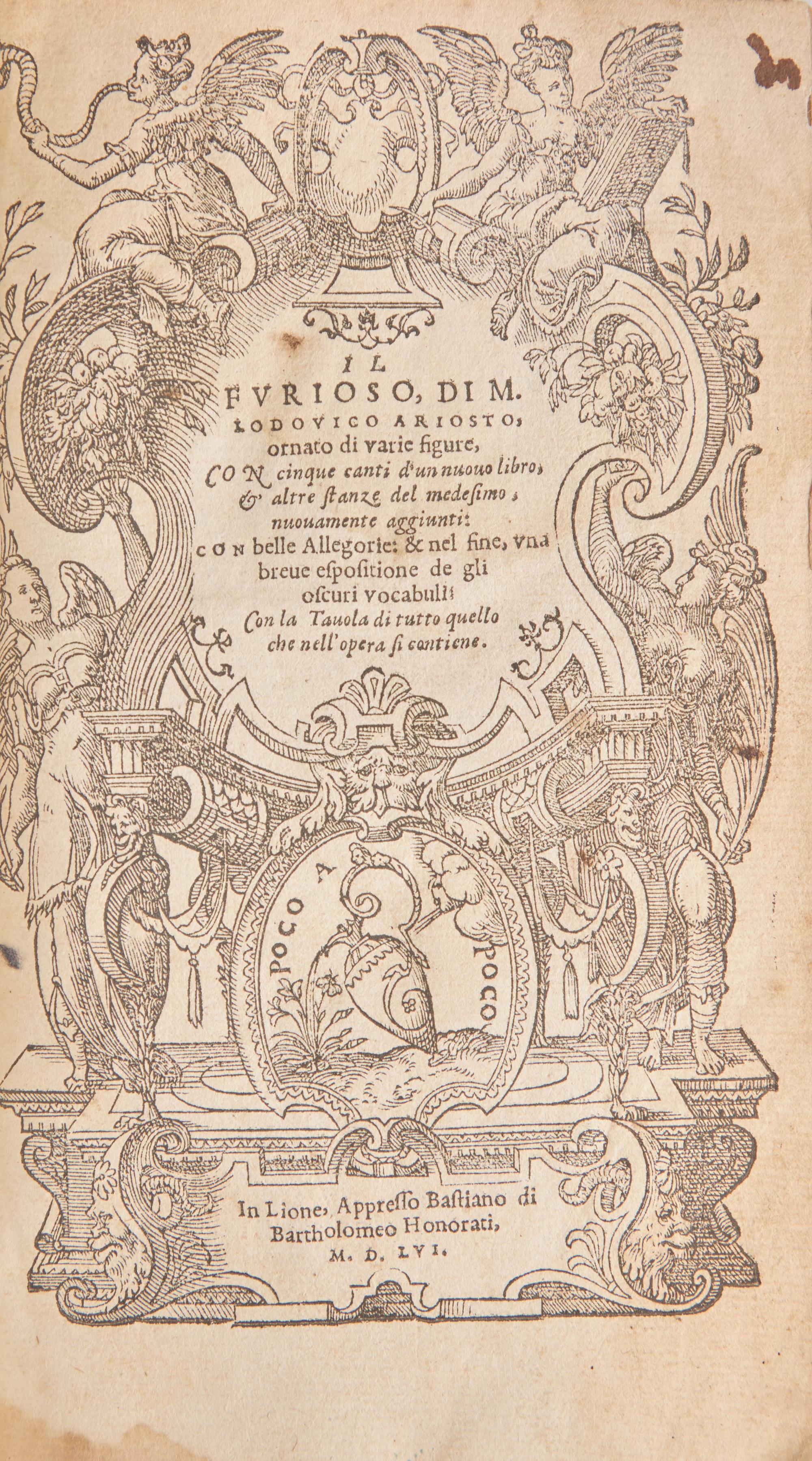 [Early Printing] Ariosto, Ludovico. ll ( Orlando ) Furioso...