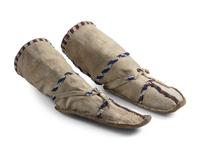 Apache Beaded Hide Boot Moccasins