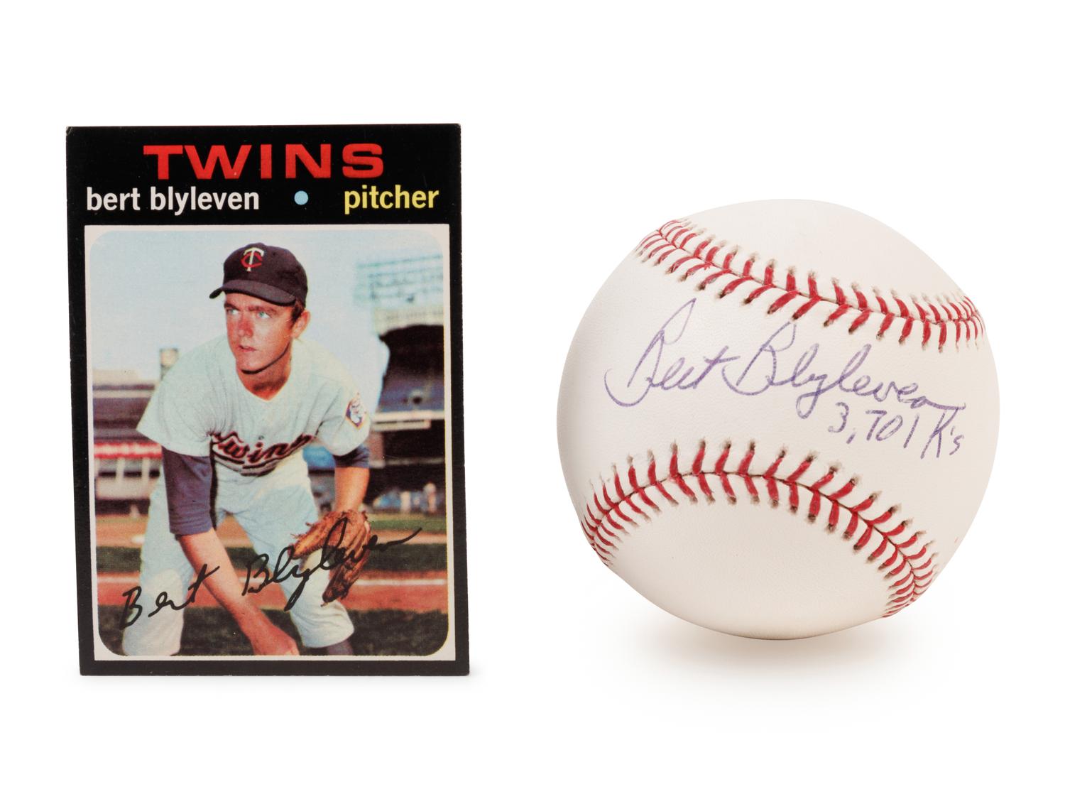 A Group of Bert Blyleven Items,