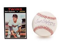 A Group of Bert Blyleven Items,