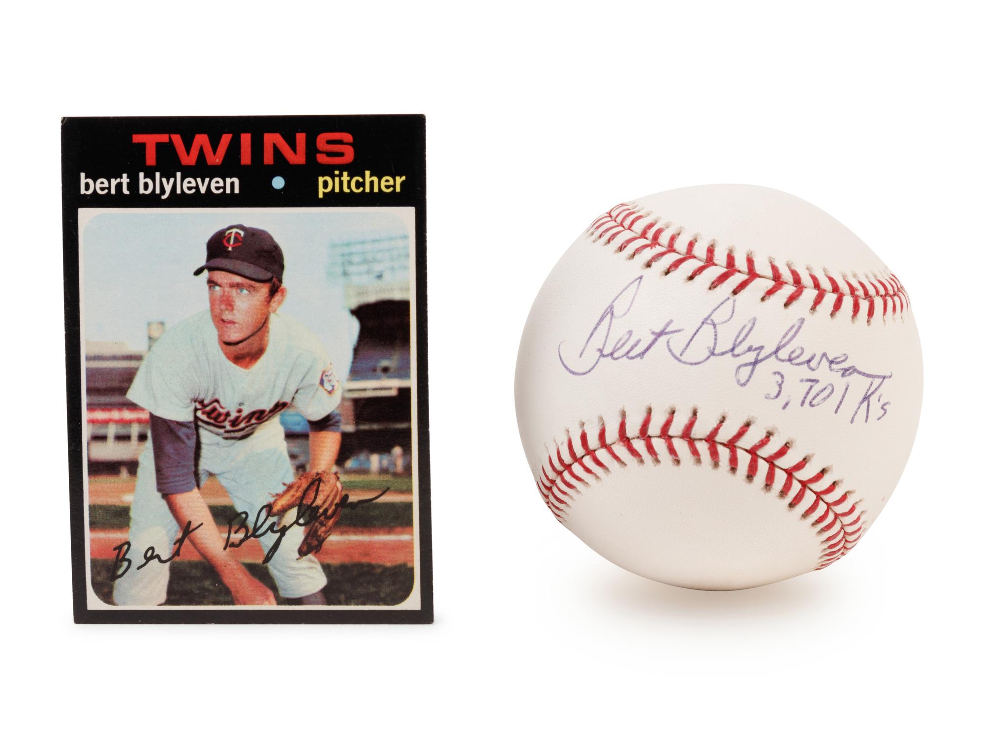A Group of Bert Blyleven Items,
