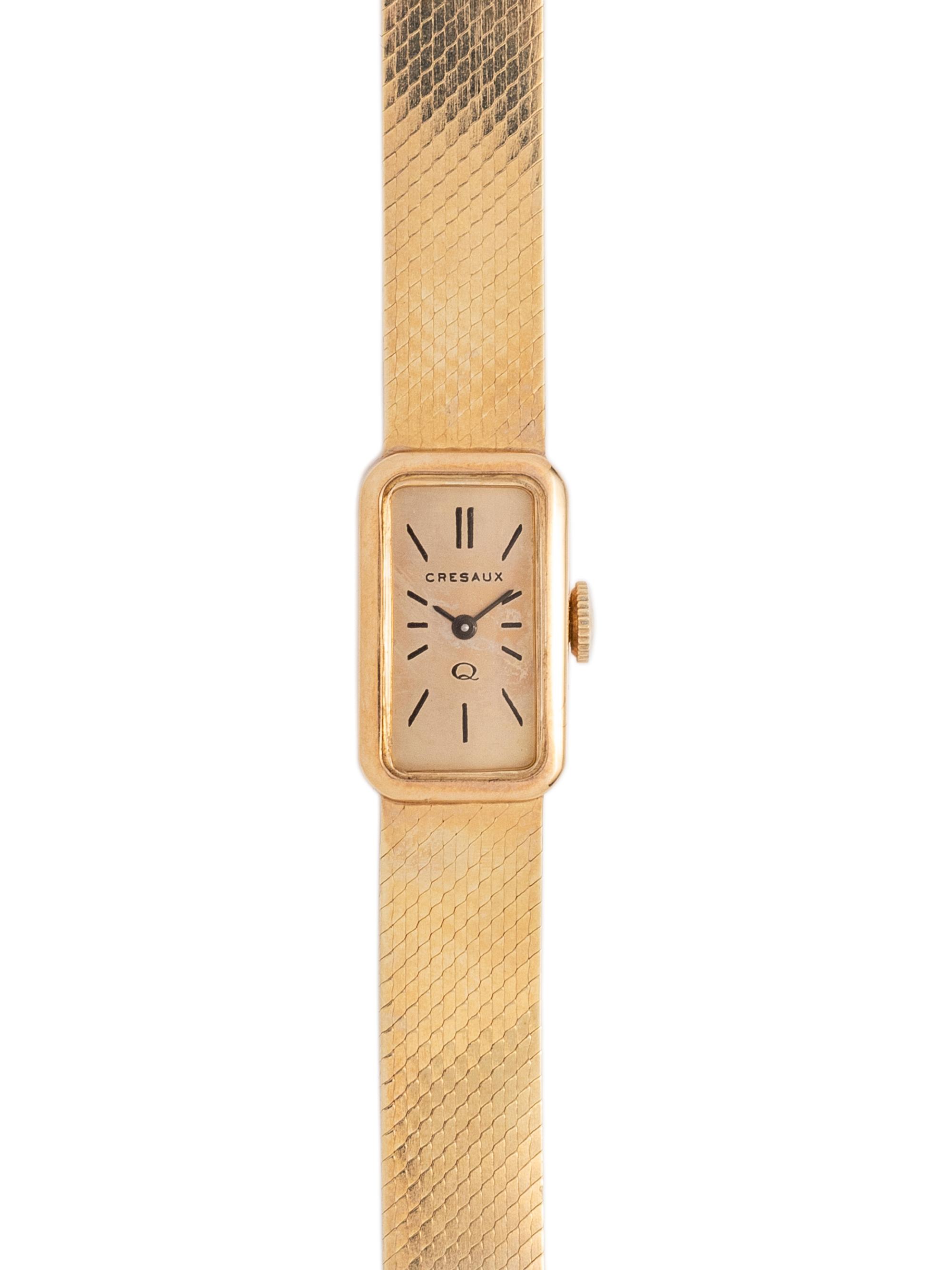 CRESAUX, 14K YELLOW GOLD WRISTWATCH