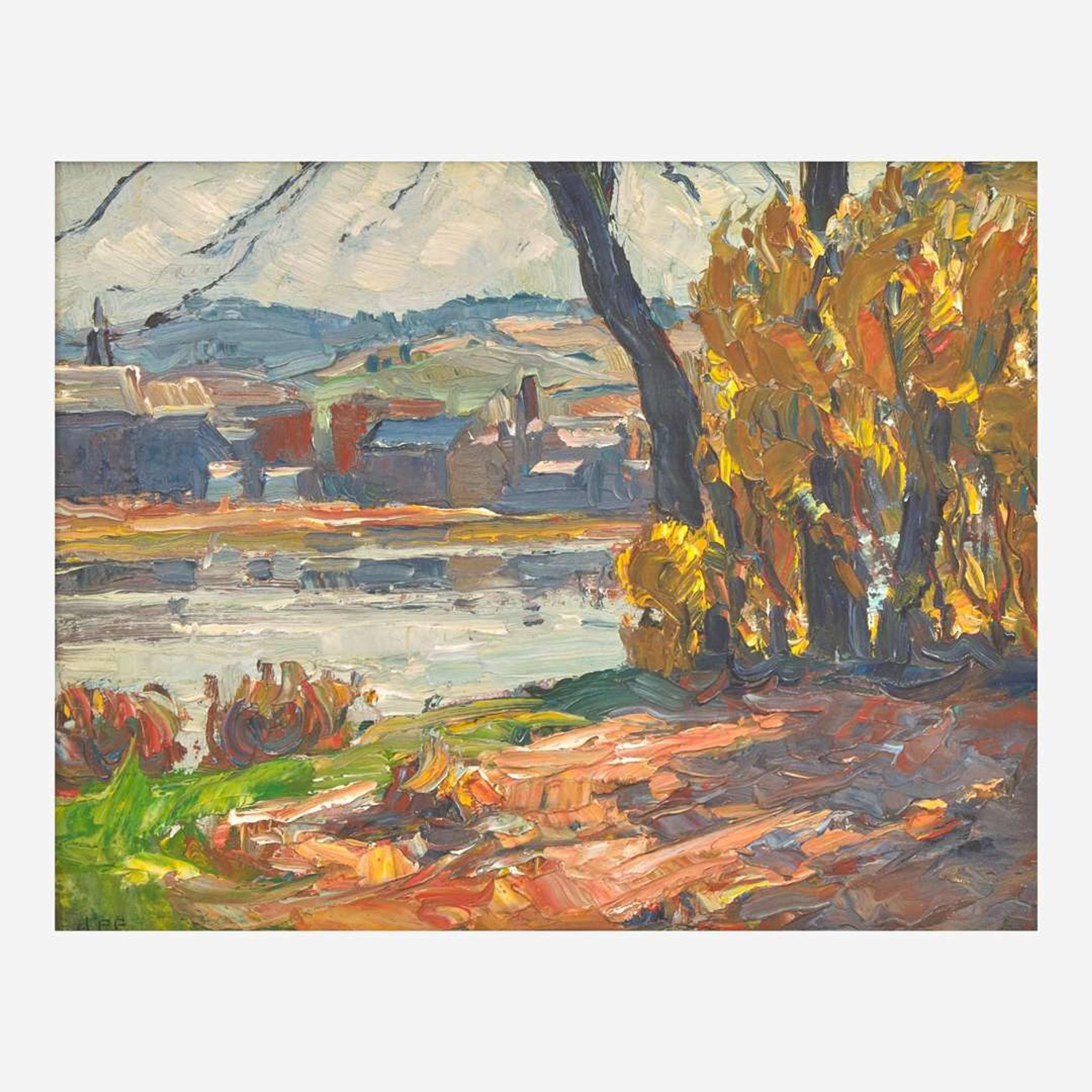 John Fulton Folinsbee (1892-1972) Riverbank, New Hope