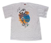 A Group of Assorted Chicago Bulls Signed Autograph Vintage Shirts (Beckett Authentication Services BAS Certified),