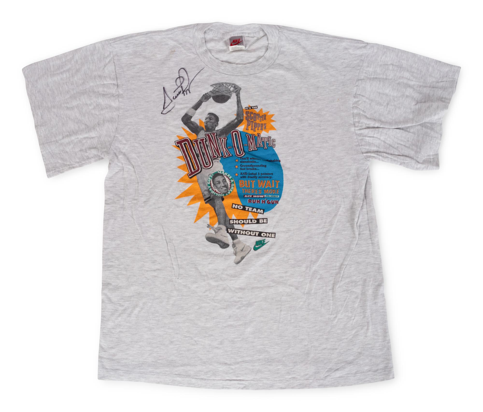 A Group of Assorted Chicago Bulls Signed Autograph Vintage Shirts (Beckett Authentication Services BAS Certified),