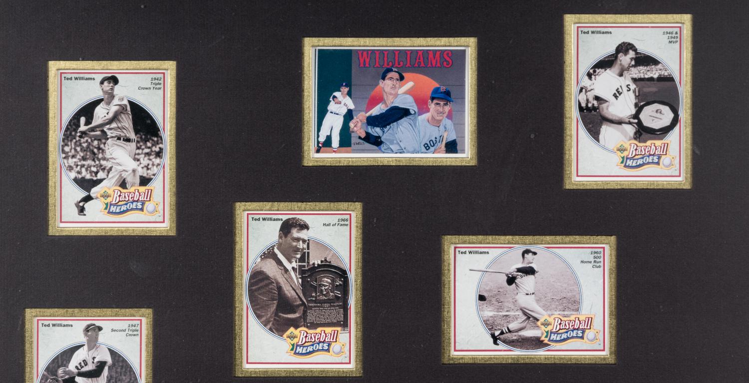 A 1992 Ted Williams Upper Deck Baseball Heroes Signed Display (Upper Deck Authenticated),