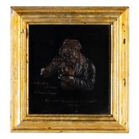 A Pair of Tobacco Themed Wax Portrait Profiles