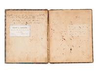JACKSON, Col. Oscar L. (1840-1920). Five journals, incl. descriptions of Oscar L. Jackson's political activism during the 1860 campaign and his service with 63rd OVI, with campaign broadside noting Jackson as a speaker.