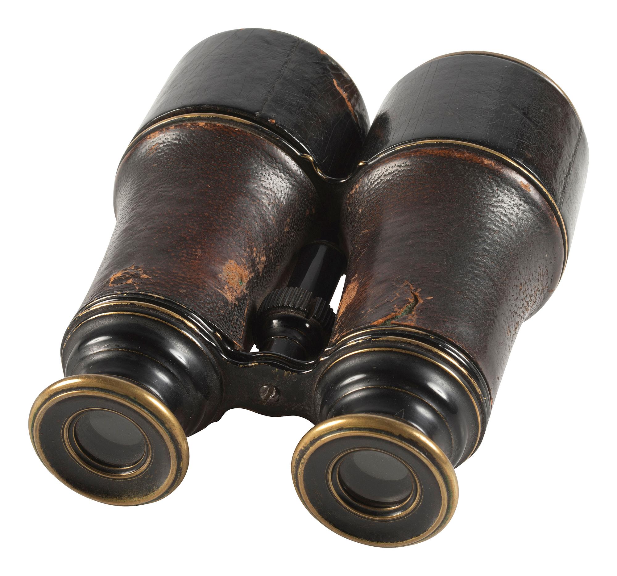 [CIVIL WAR]. Field glasses identified to Jacob H. Markel, Co. I, 50th New York Engineers.