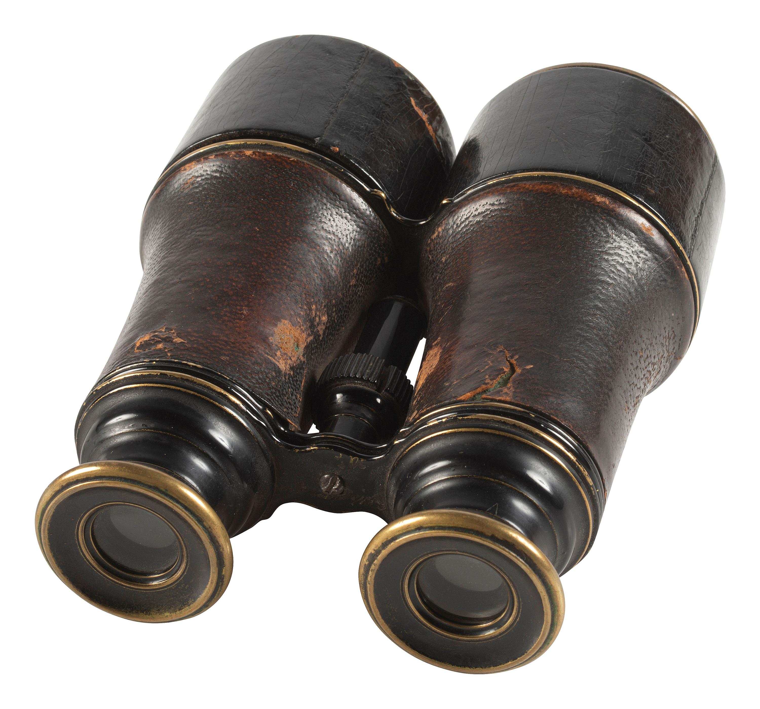 [CIVIL WAR]. Field glasses identified to Jacob H. Markel, Co. I, 50th New York Engineers.