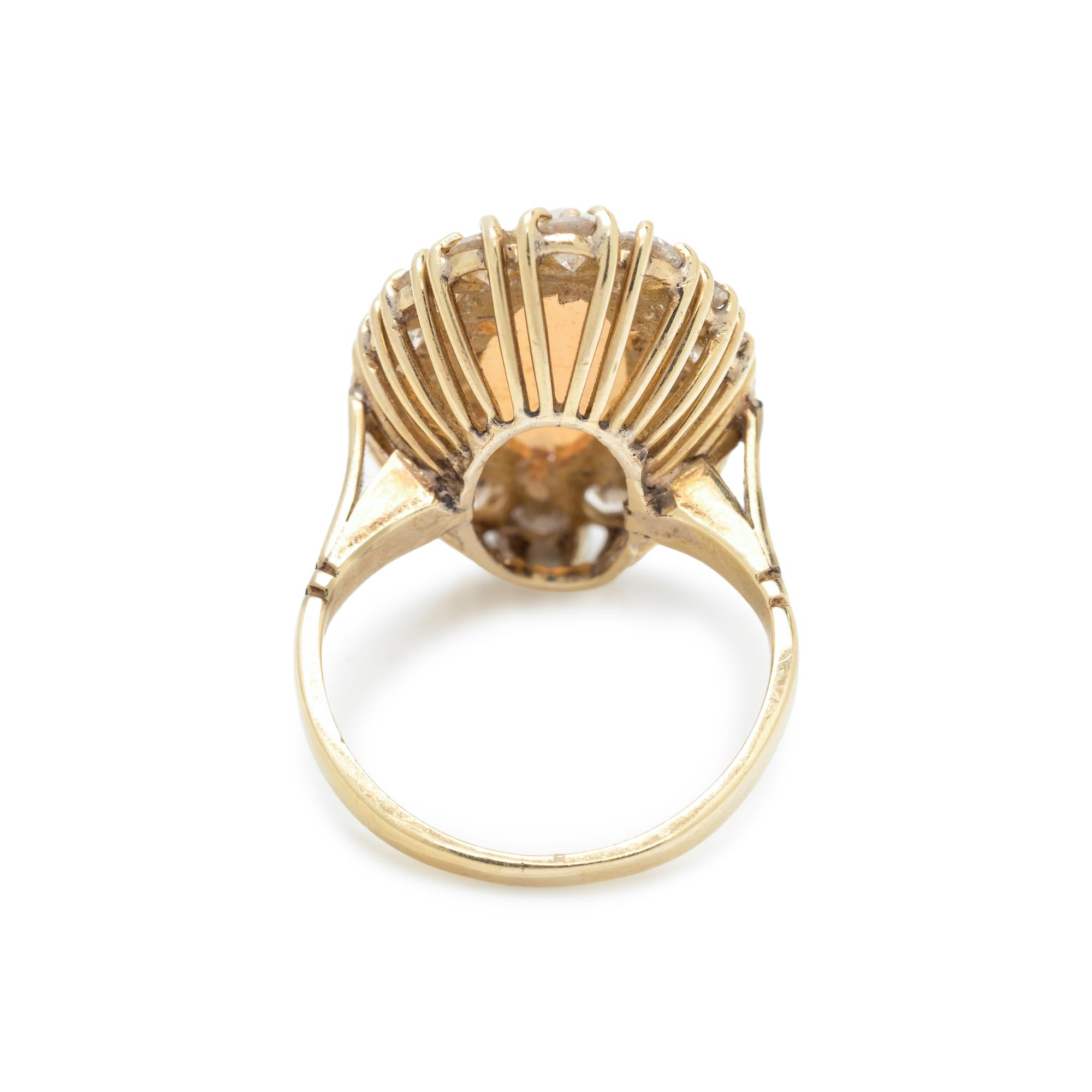 OPAL AND DIAMOND RING