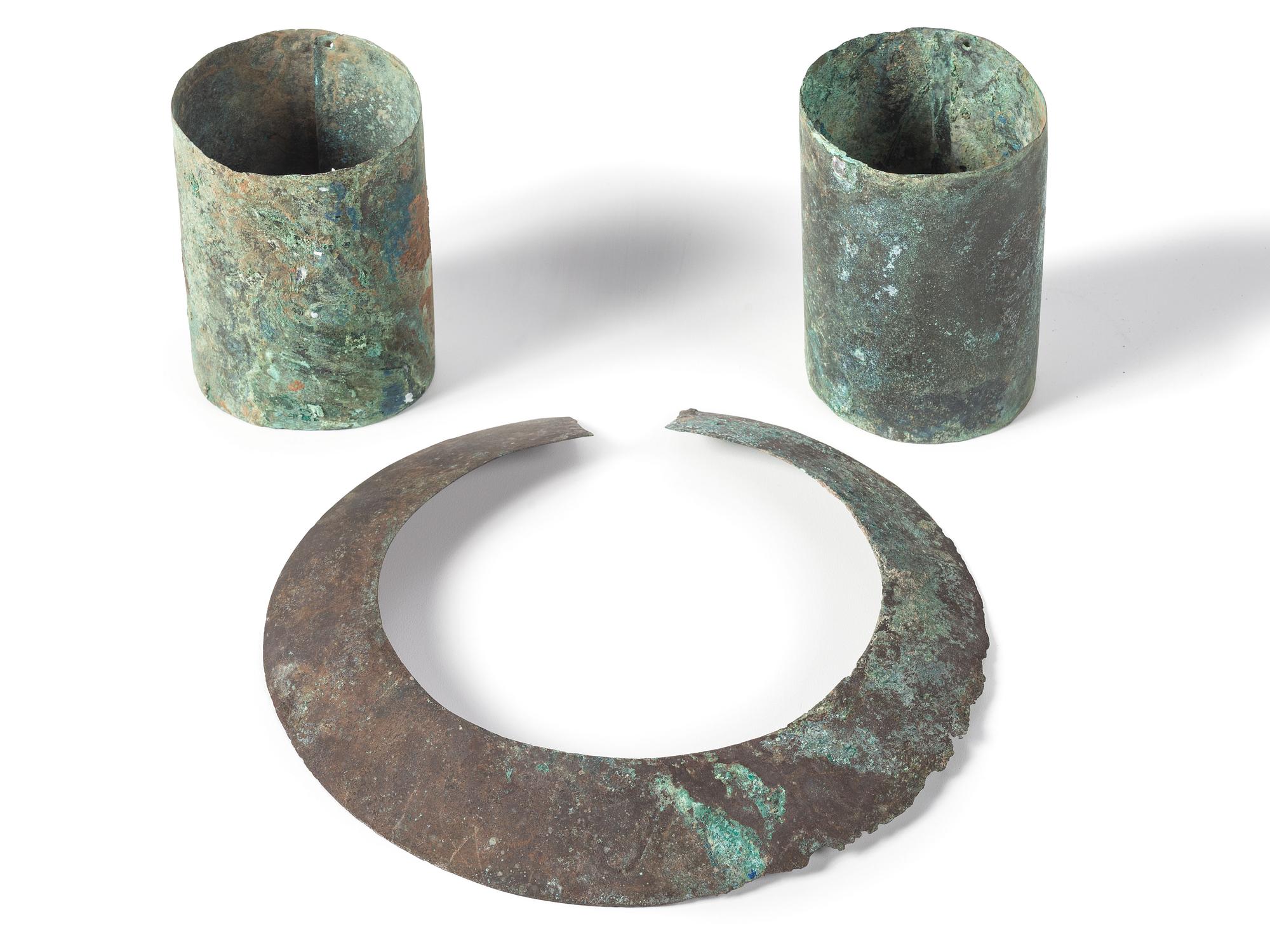 African Copper Collar AND Pair of Arm Bands