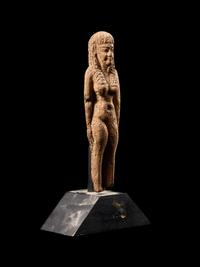 An Egyptian Terracotta Female Figure
