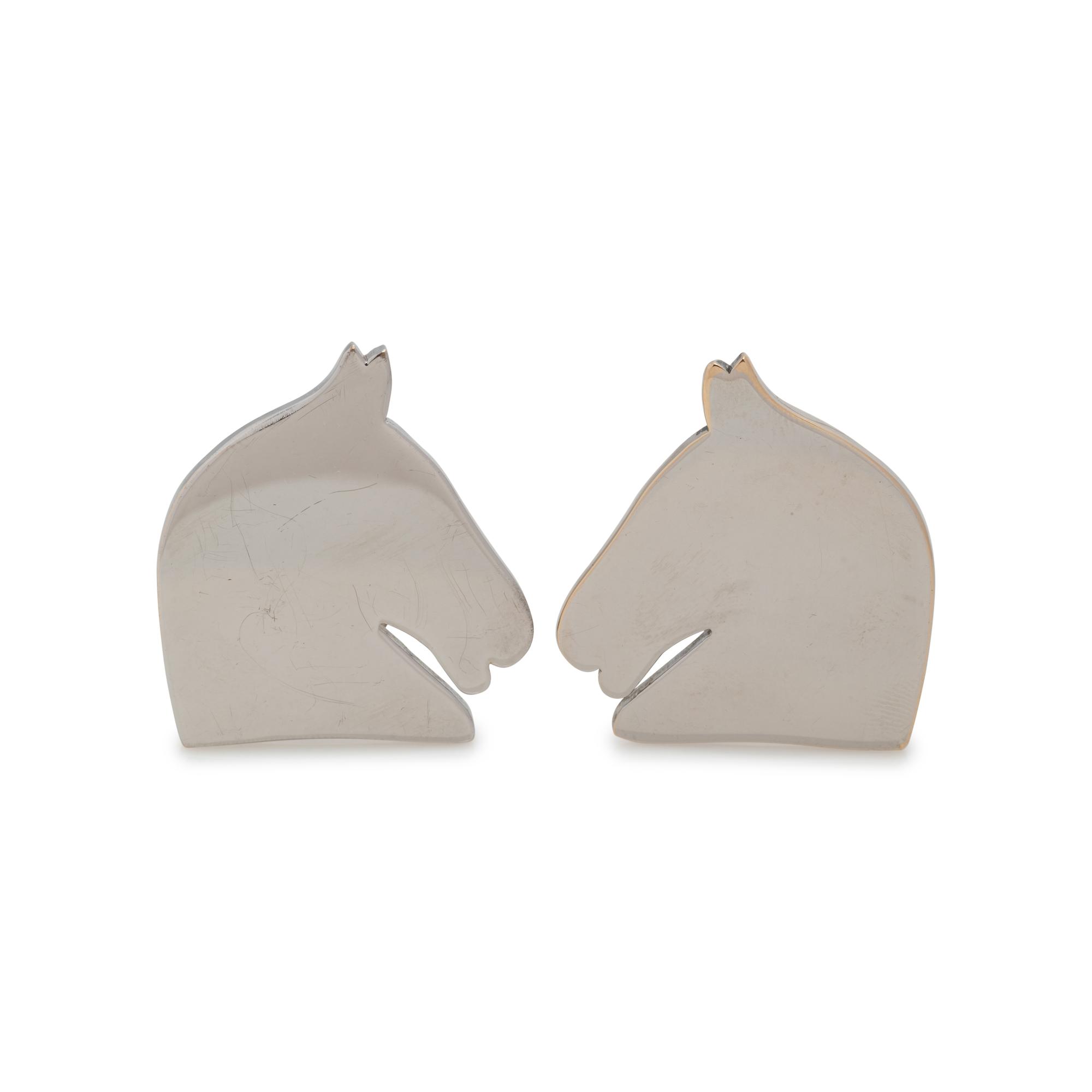Two Hermès Items: Pair of Ear Clips and Ring