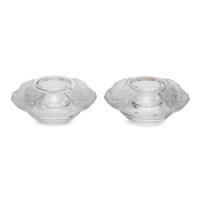 A Pair of Lalique Olga Caviar Bowls