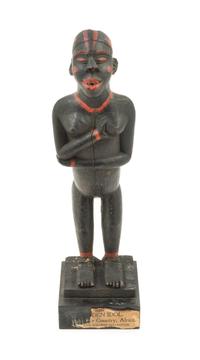 An African Wood Figure Height 14 inches. — 19TH CENTURY