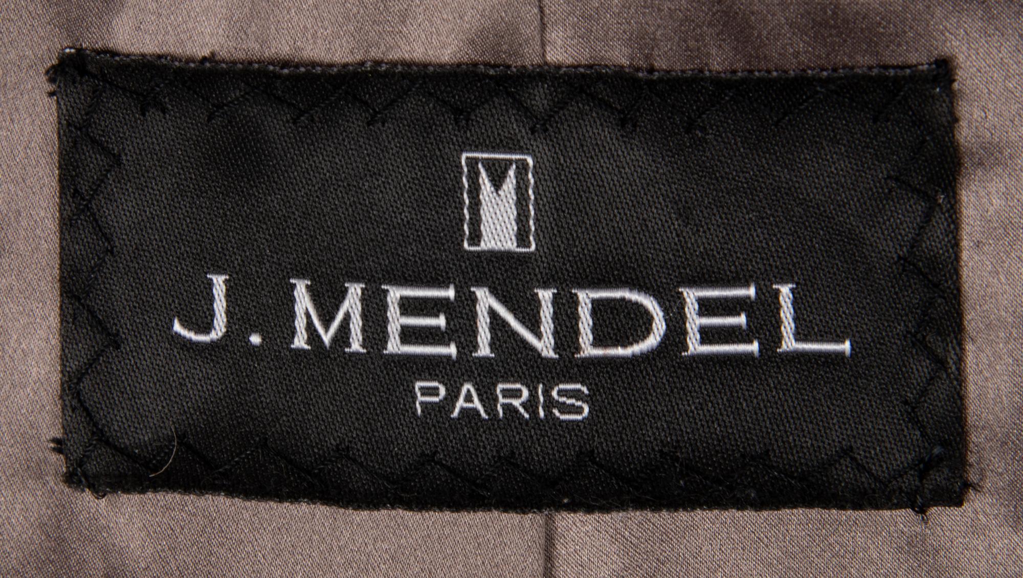 J. Mendel Brown Broadtail Open-Front Coat, 2000s