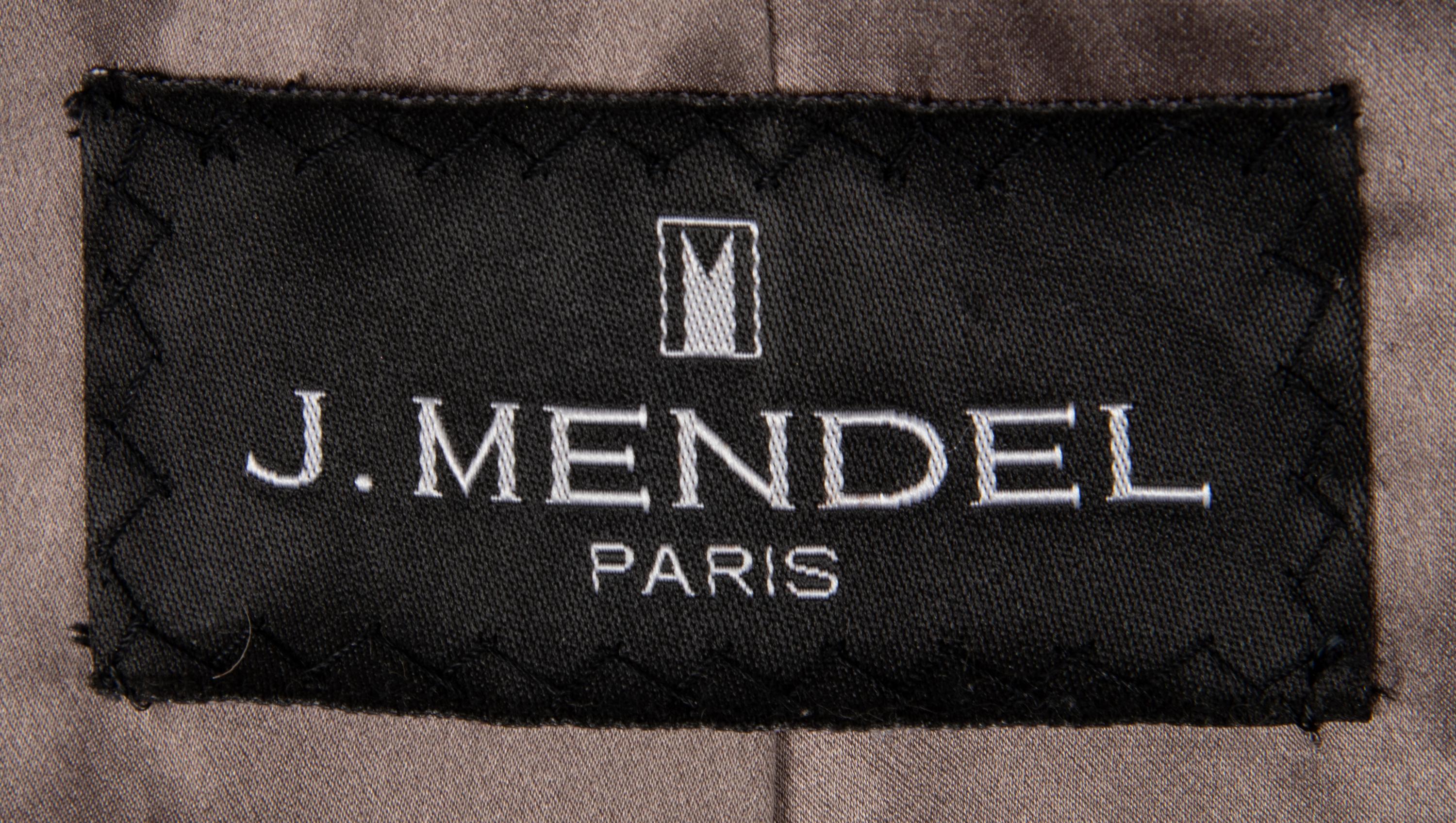 J. Mendel Brown Broadtail Open-Front Coat, 2000s