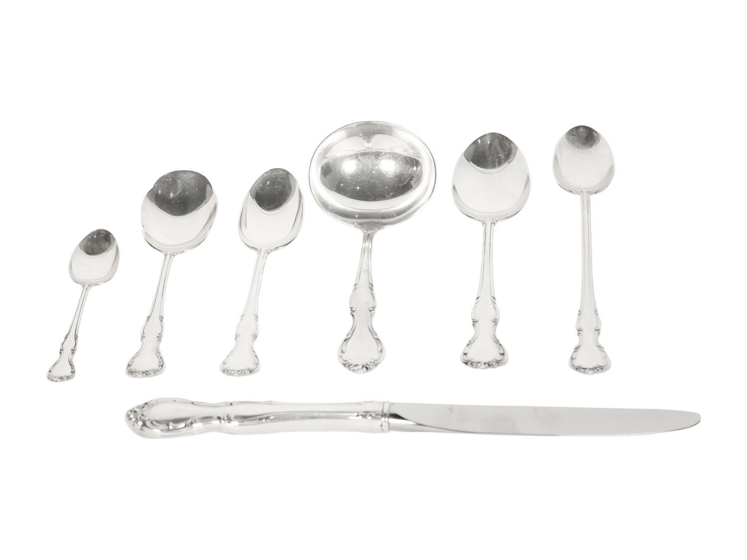 An American Silver Flatware Service
