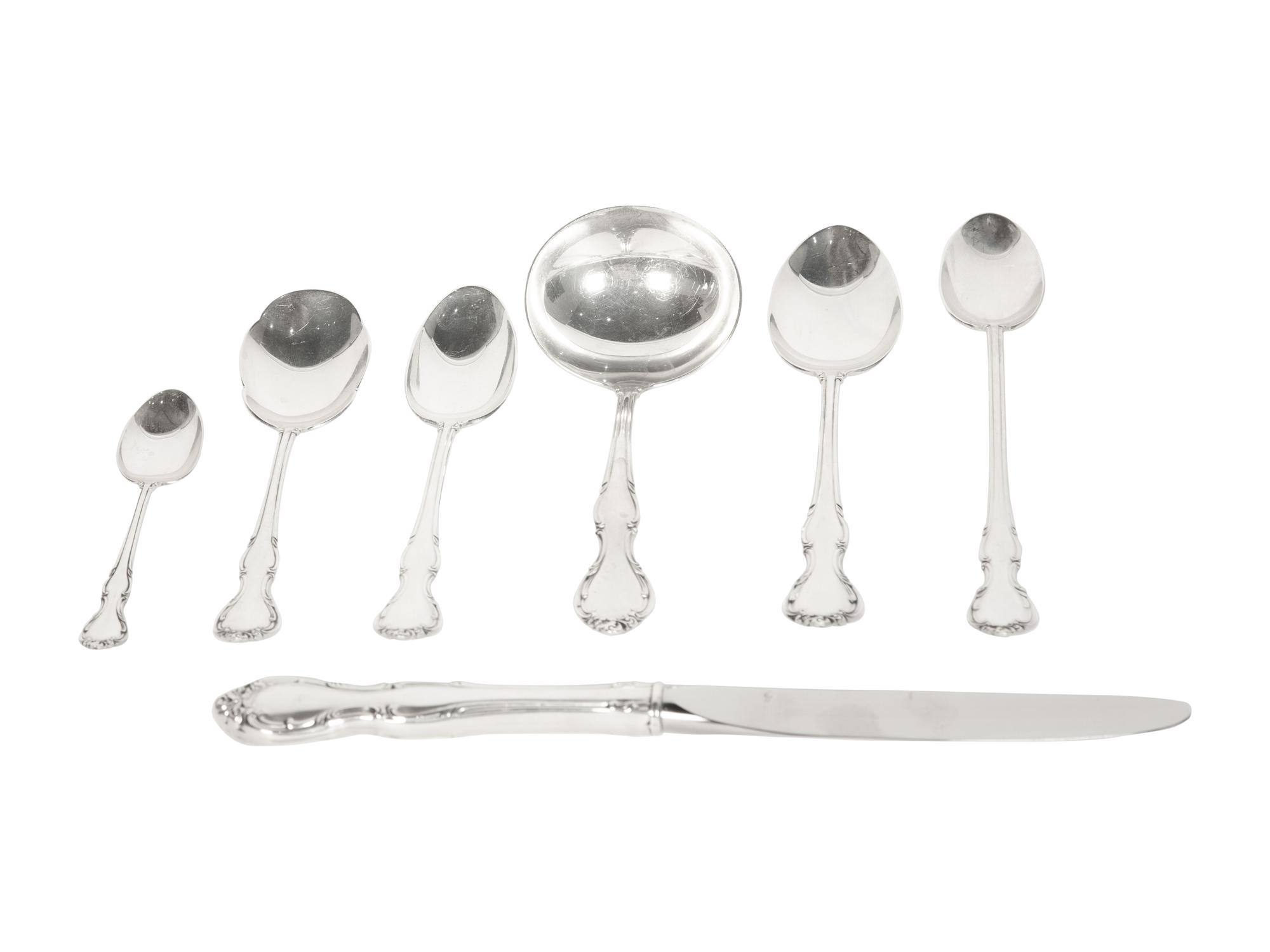 An American Silver Flatware Service