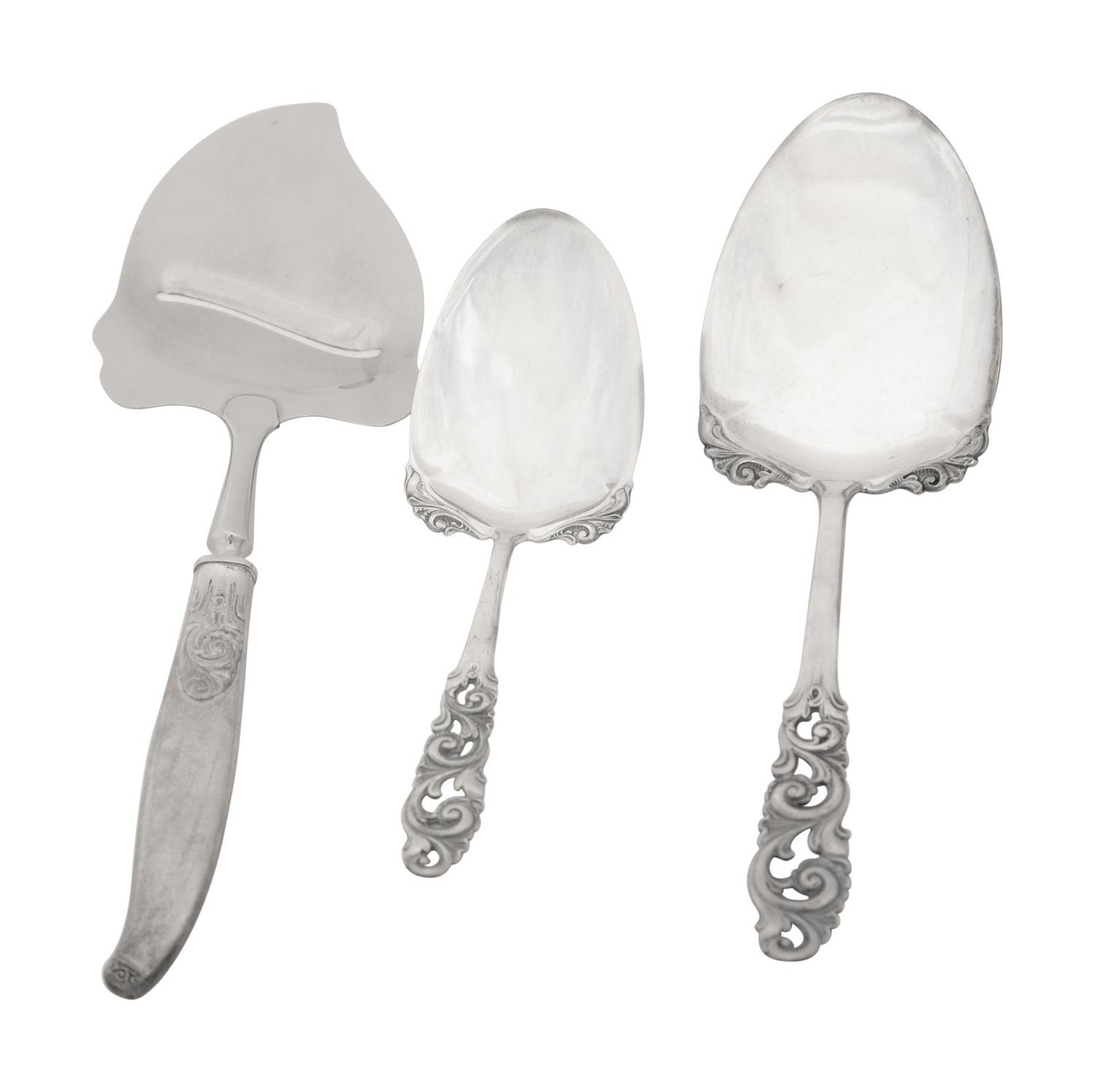 A Norwegian Silver Flatware Service